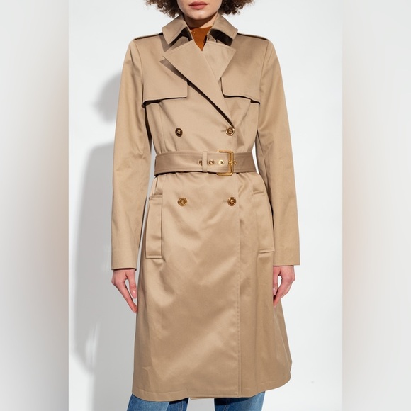 Versace Jackets & Blazers - VERSACE Gabardine Belted Double Breasted Trench Coat Size 42 $3025 NWT